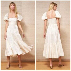 NWT La Ligne Sofia Dress Ivory Size Medium